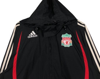 Liverpool adidas ウィンドブレーカー Vintage Adidas Liverpool Football Jacket Soccer Windbreaker