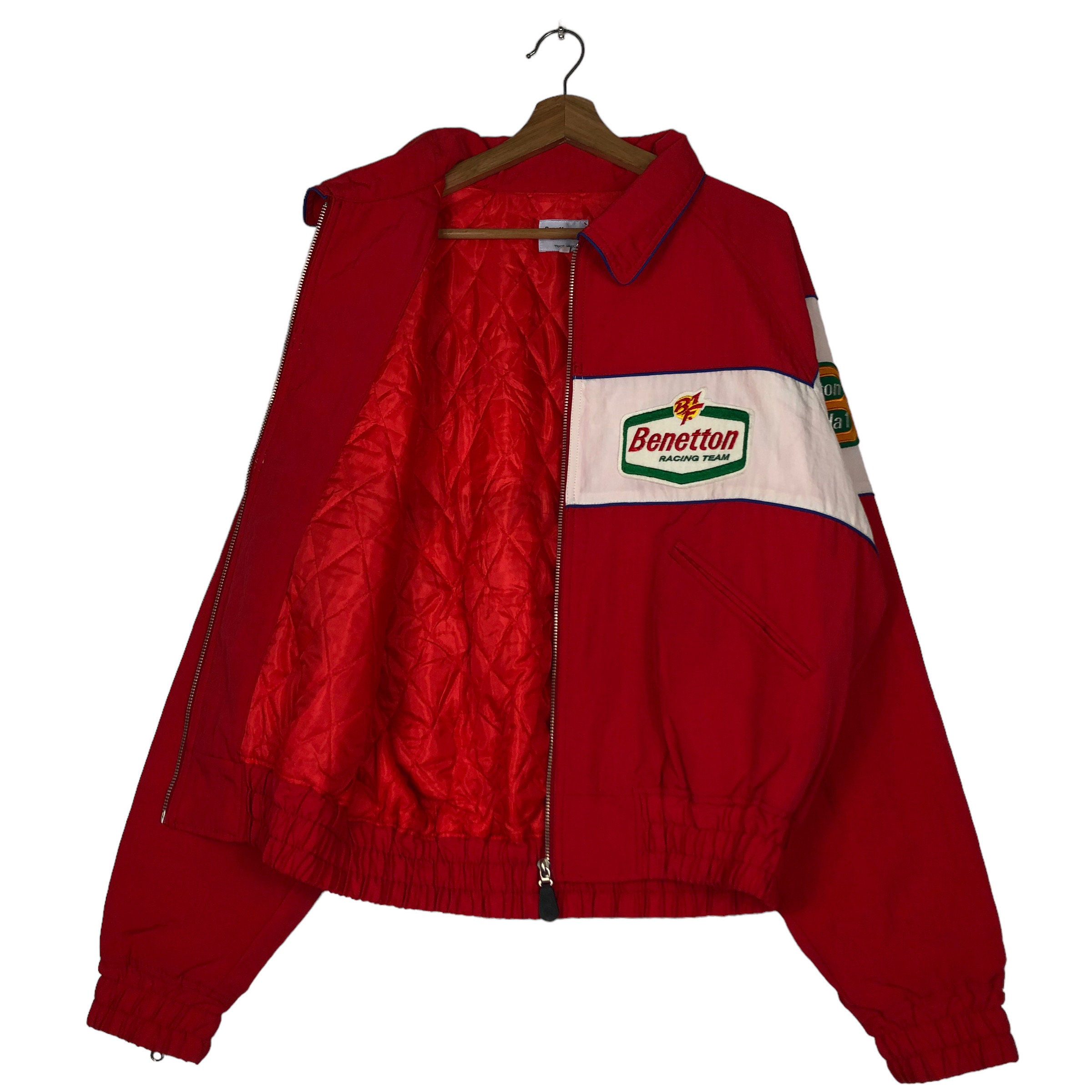 Benetton Formula 1 ジャケット　ブルゾン　レッド　レーシング PICK!!! Vintage Bomber Jumper Jacket Benetton Racing Formula