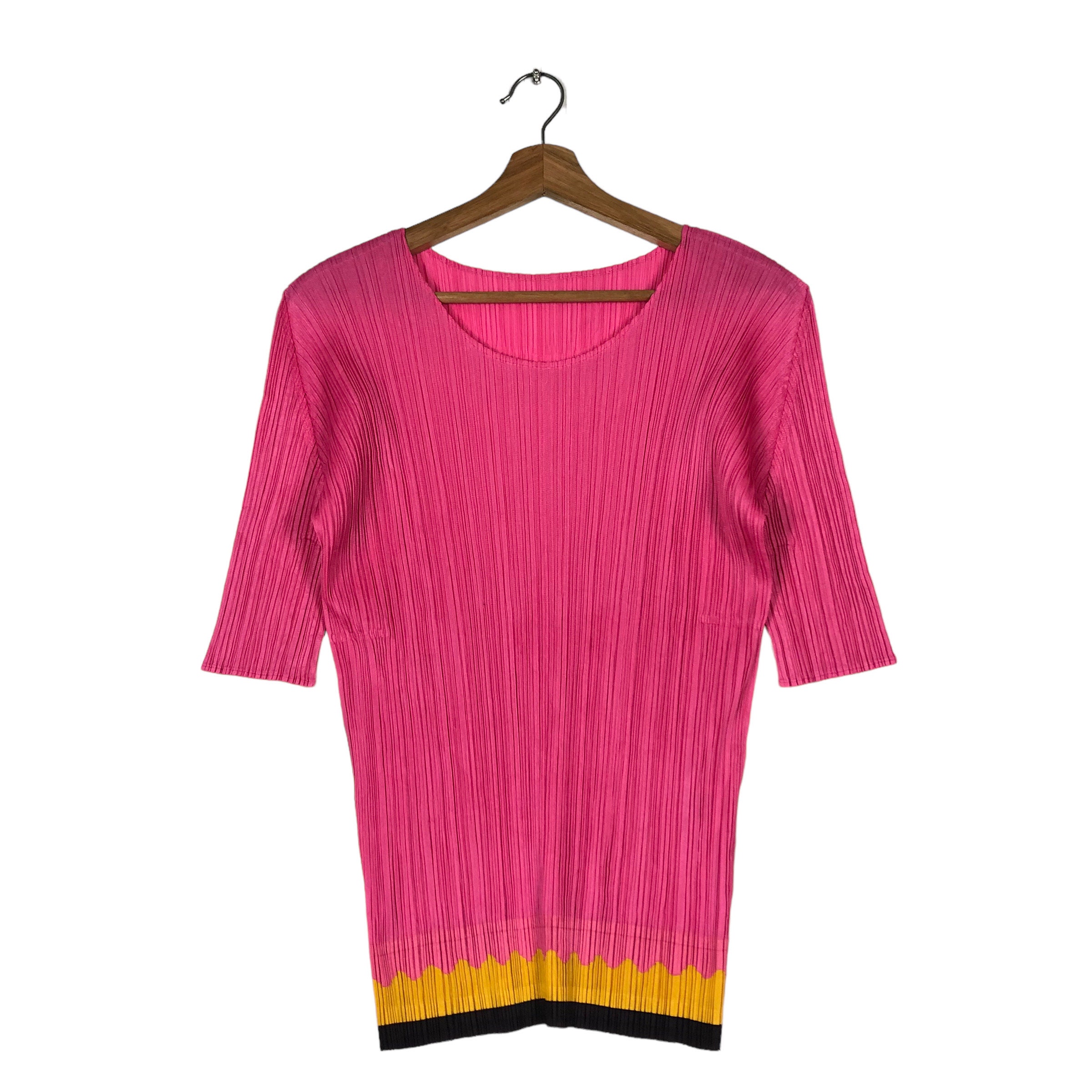 プリーツプリーズ　vintage Vintage Issey Miyake Pleats Please Top, Three Colour Design - Etsy
