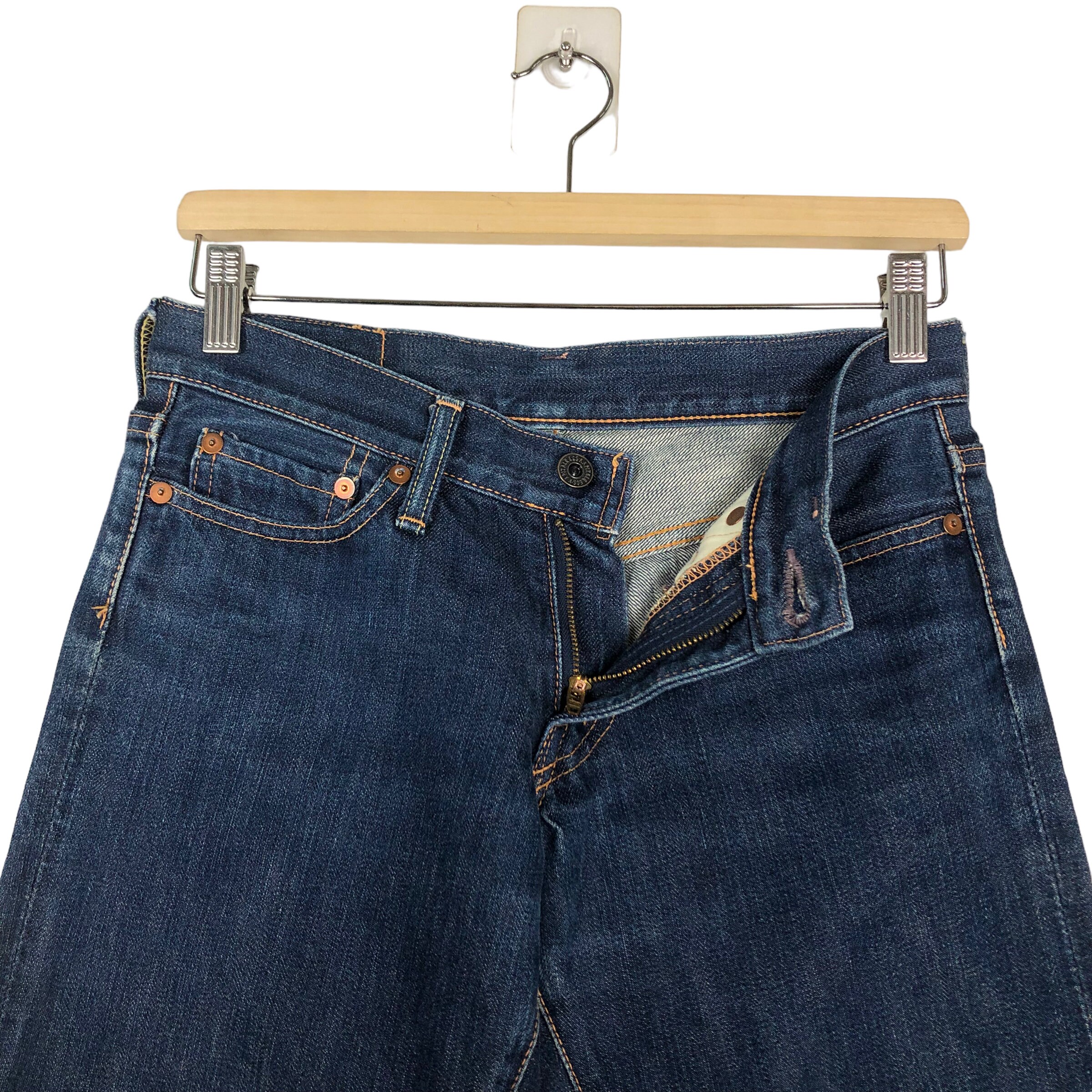 Kapital Kiro Hirata Selvedge Denim Jeans, Slim Cut Biker Style