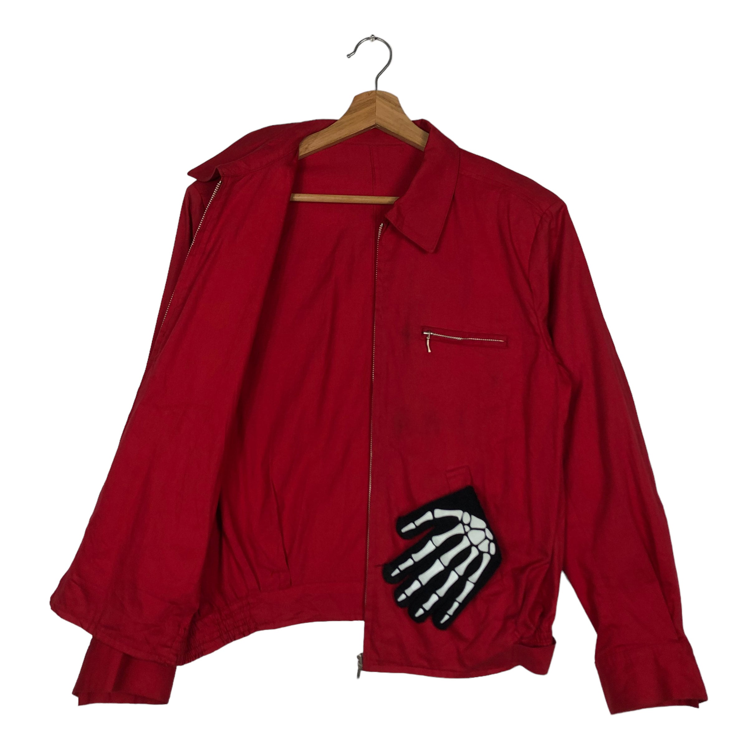 70〜80s MA-1 Buy PICK!!! 70's Vintage Bomber Jacket Ma-1 Design Moving Blue