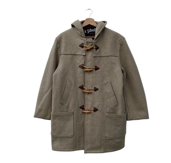 Vintage Schott Wool Duffle Coat – Made in USA, Size M - Etsy