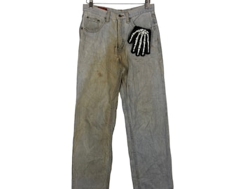 Vintage Distressed Denim Jeans Edwin Made In Usa