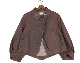 Cropped Biker Jacket Double Layer Tsumori Chisato