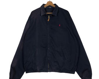 Giacca bomber vintage Polo Ralph Lauren Made in USA, design sbiadito dal sole