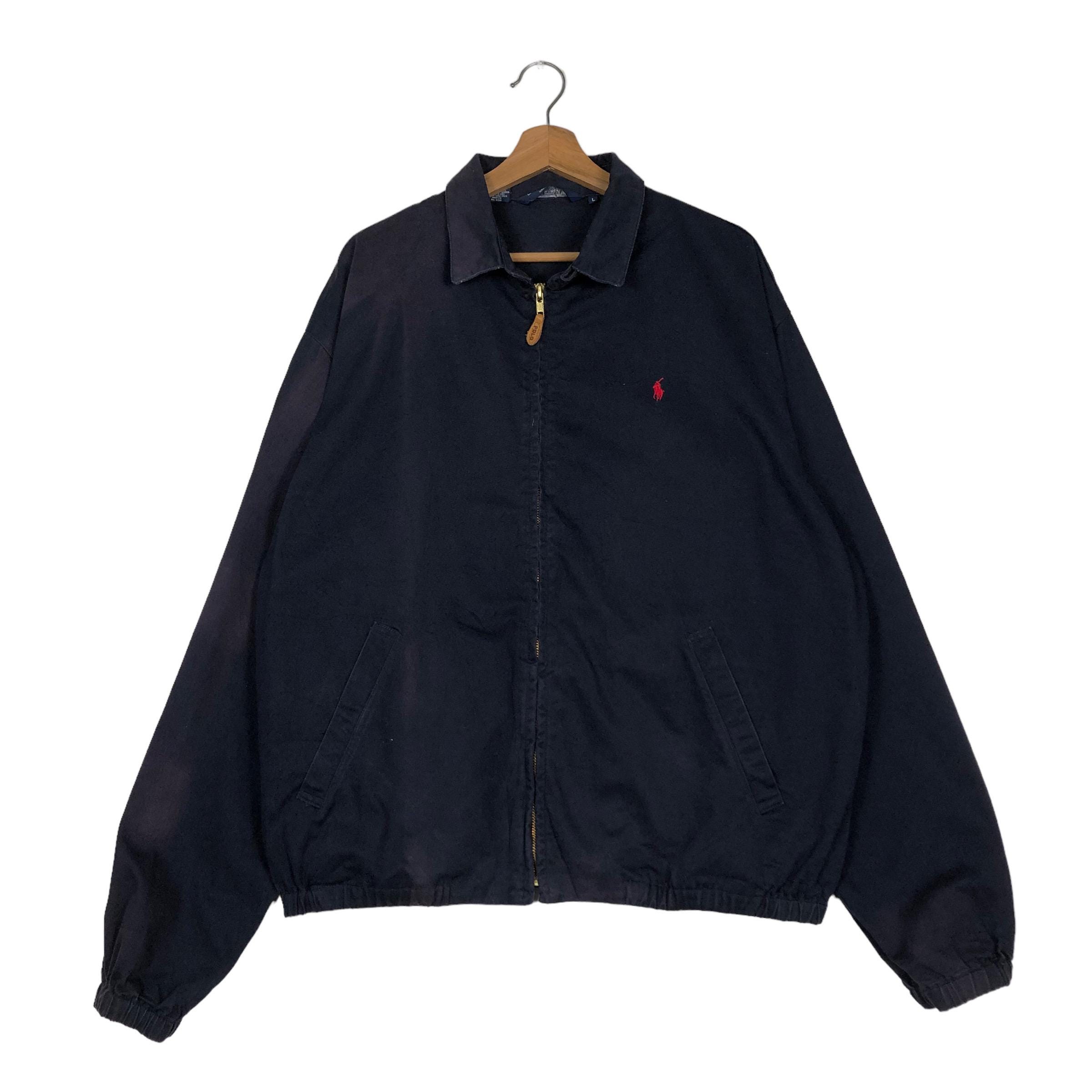Vintage Bomber Jacket Polo Ralph Lauren Made in Usa Sun Faded 