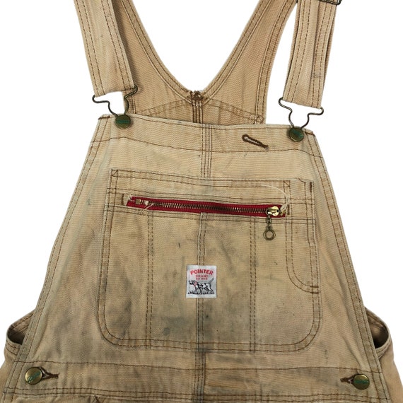PICK!!! Distressed Chore Work Overall Pointer USA… - image 7