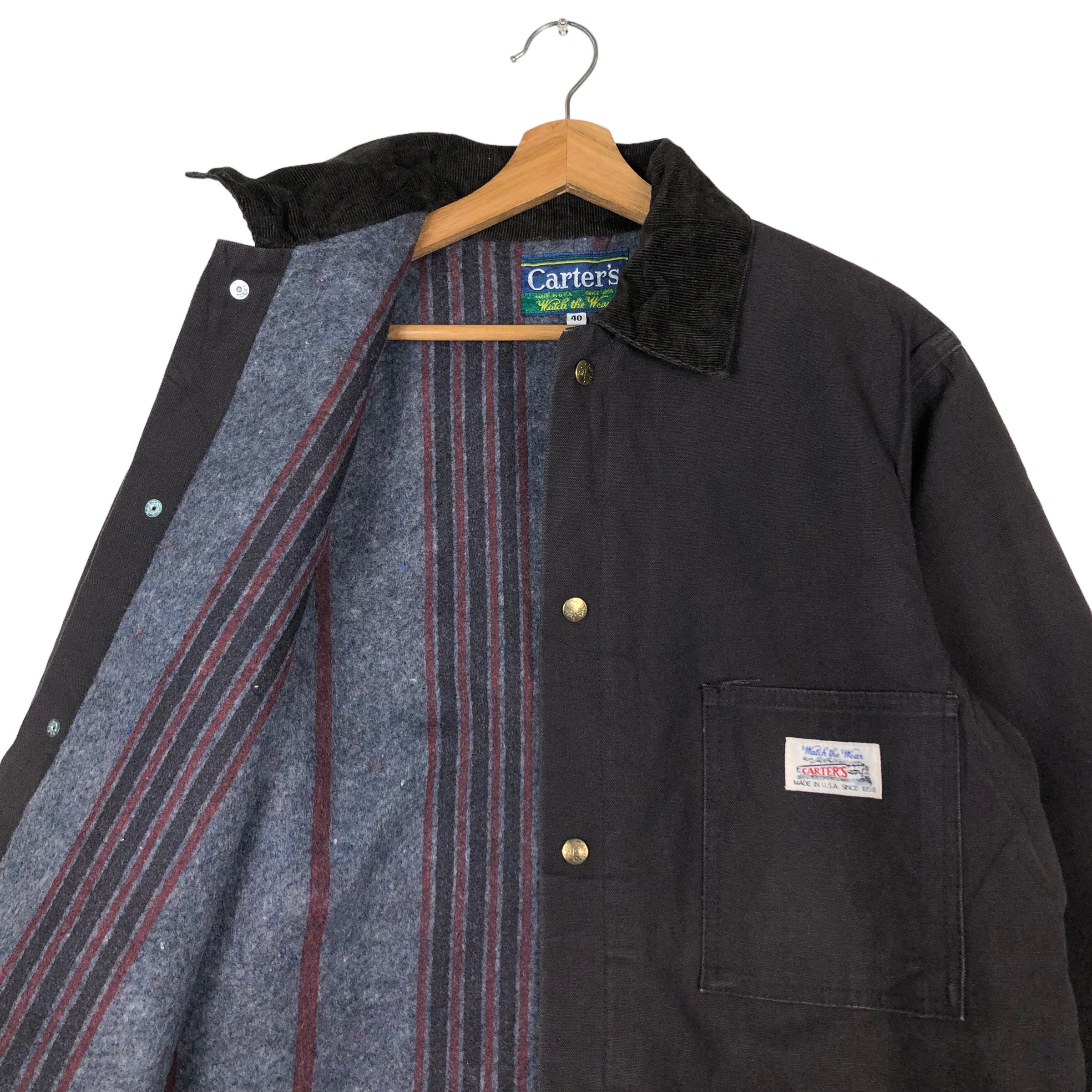 Vintage Hickory Chore Jacket Carter