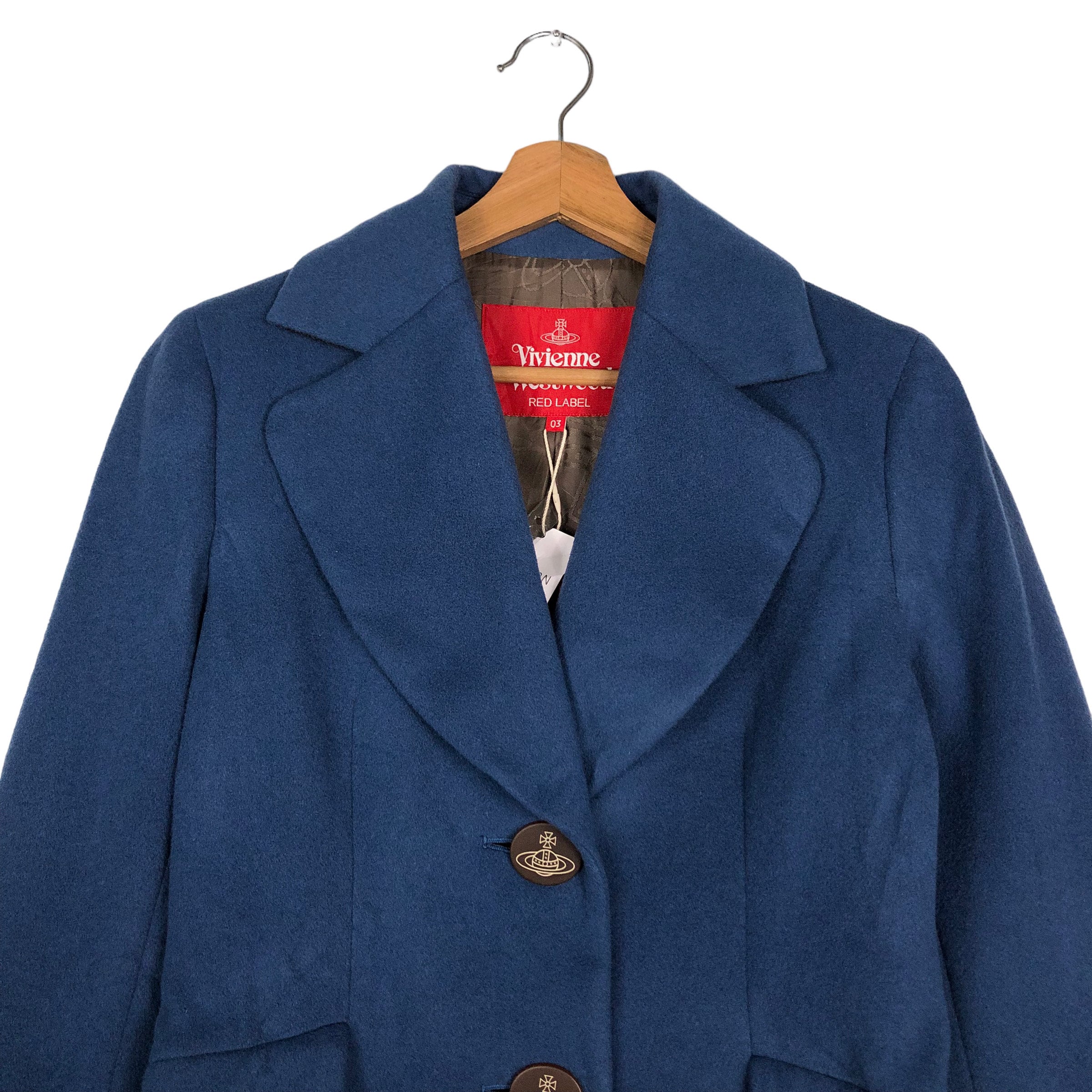 PICK!!! Vintage Vivienne Westwood Red Label Navy Wool Coat Archive