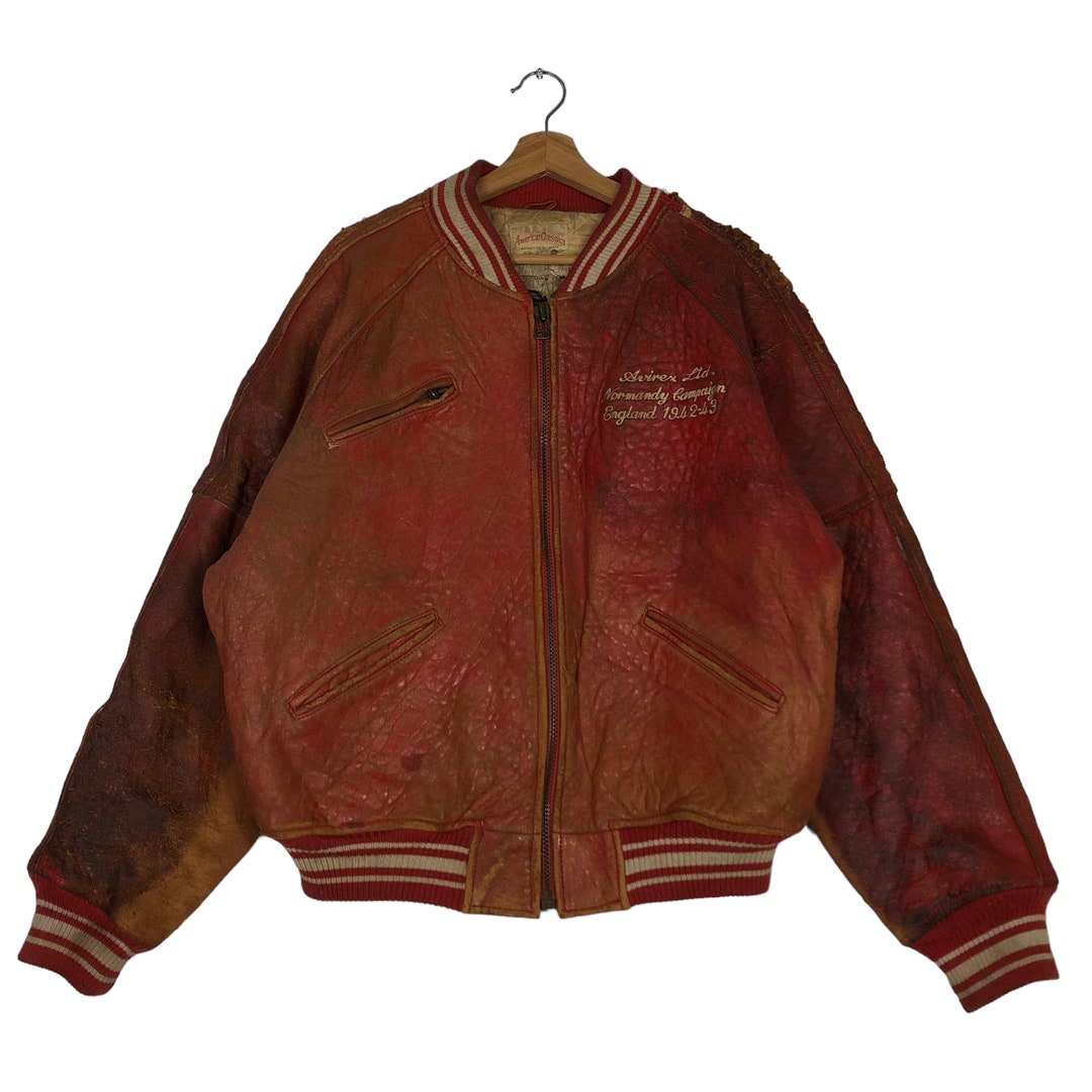 PICK!!! Vintage True Vintage Very Worn Avirex Varsity Jacket 