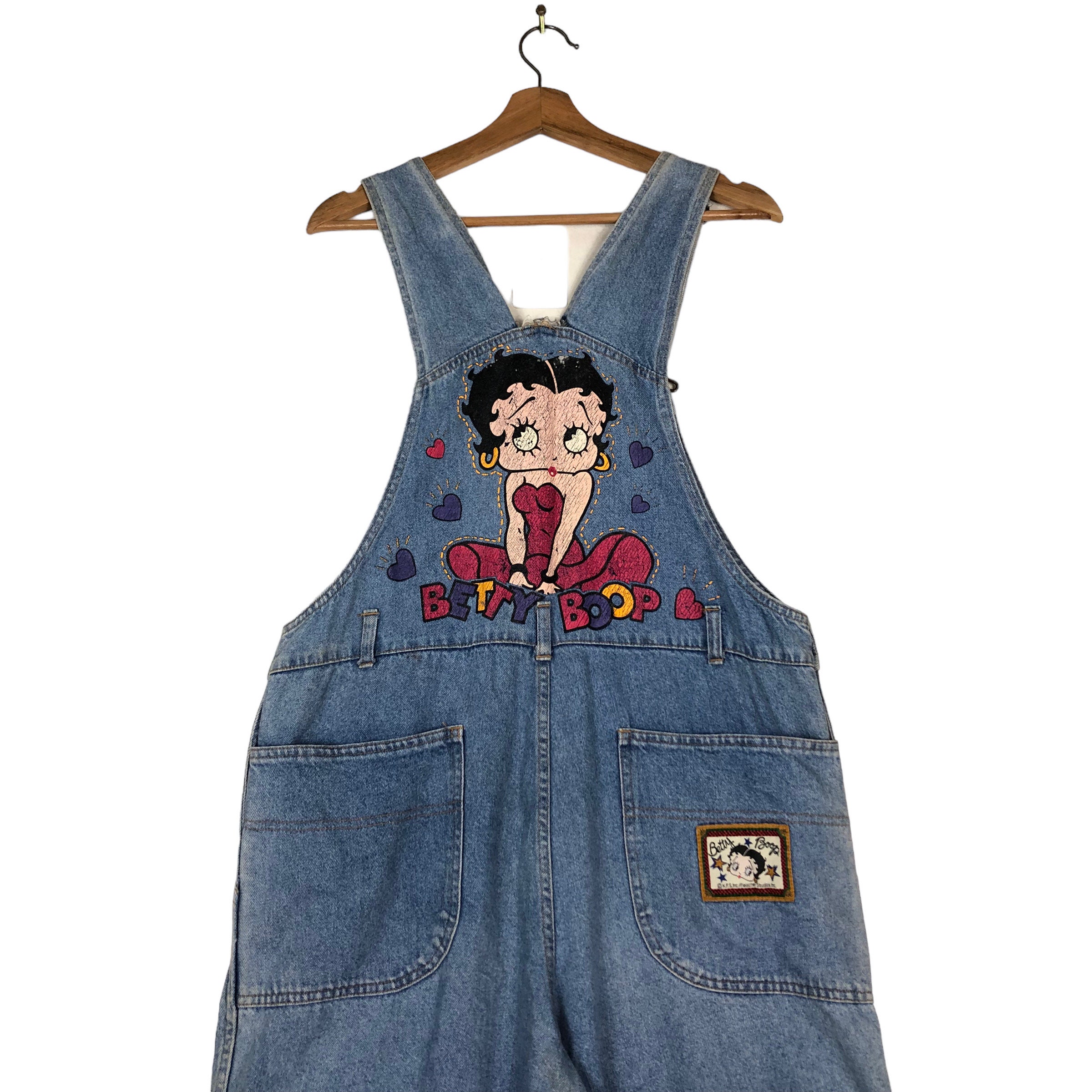 BETTY BOOP オーバーオール Vtg 90's Betty Boop Men's Large T Shirt Overalls Big Print