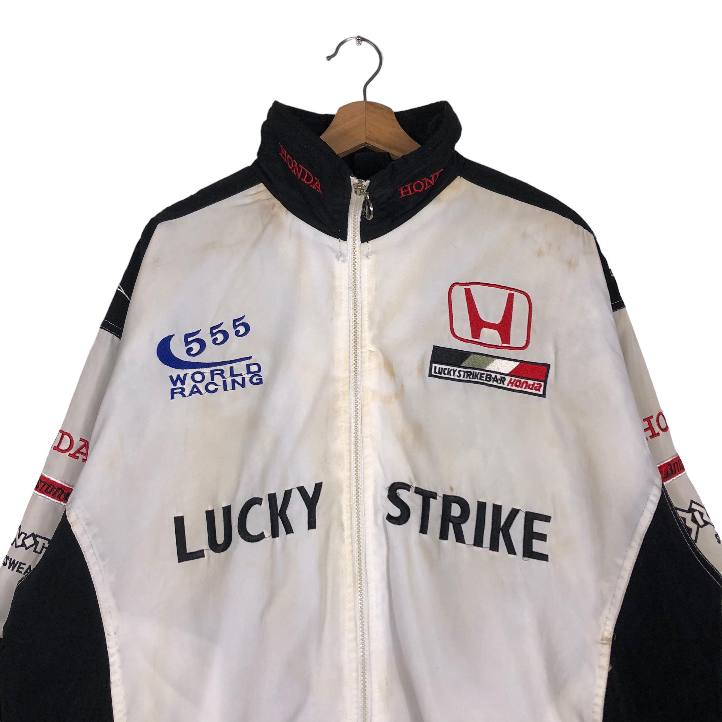 Honda Lucky Strike レーシングジャケット 未使用 dj honda - 美品HondaBAR Lucky Strike 555 中綿レーシングジャケット