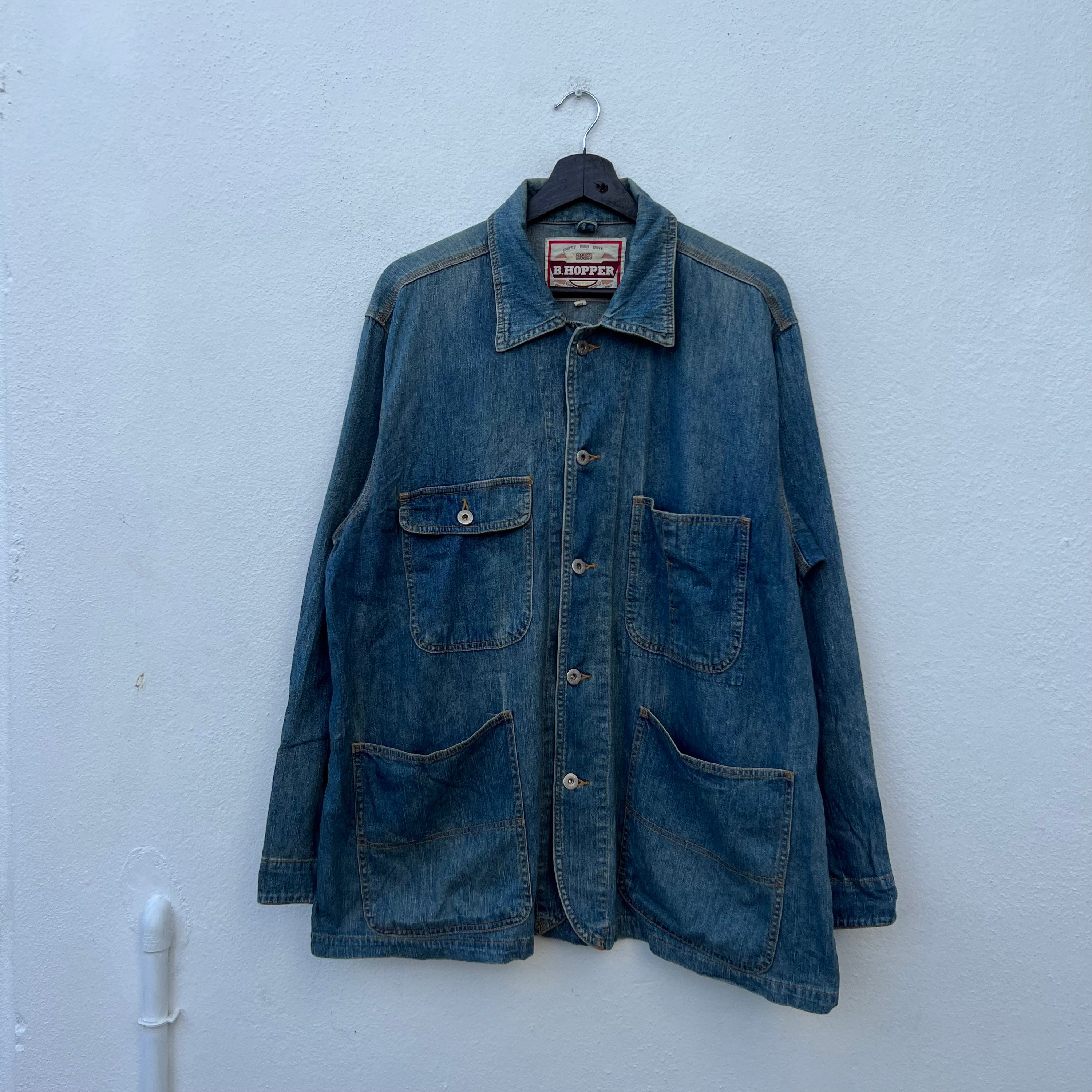 Vintage Worker Jacket Four Pocket Chore Jacket Men's Size M