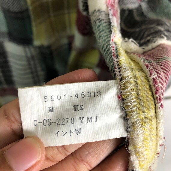 PICK!!! Vintage Flannel Jacket Patchwork Design K… - image 10
