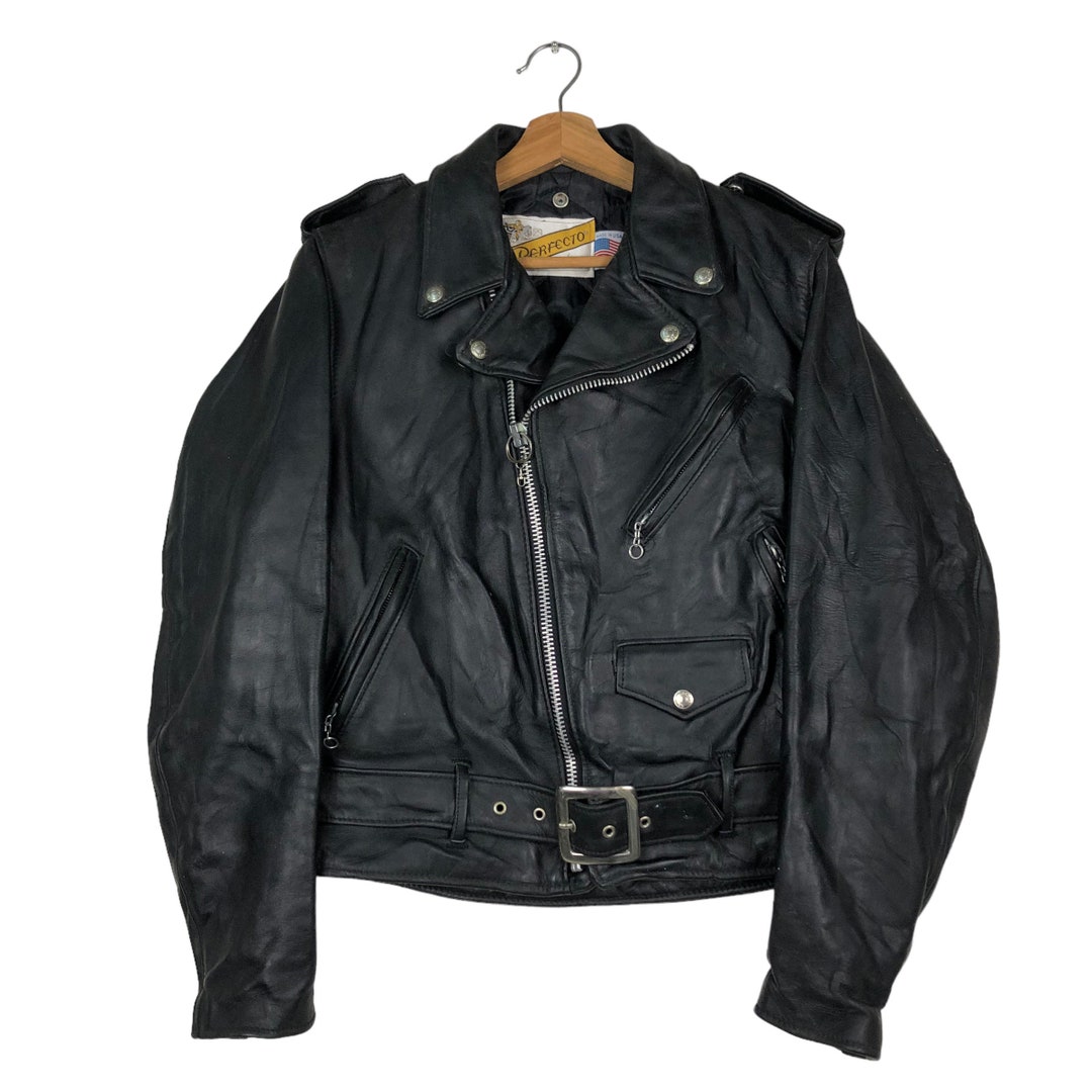 極美品✨【USA Made】Schott Leather jacket 44 Schott Perfecto Double Leather Riders Jacket Size 44 One