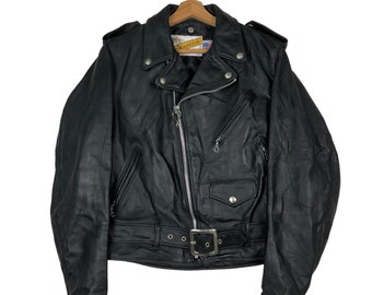 Vintage 1970's Schott Perfecto NYC 618 Jacket Small Double Collar