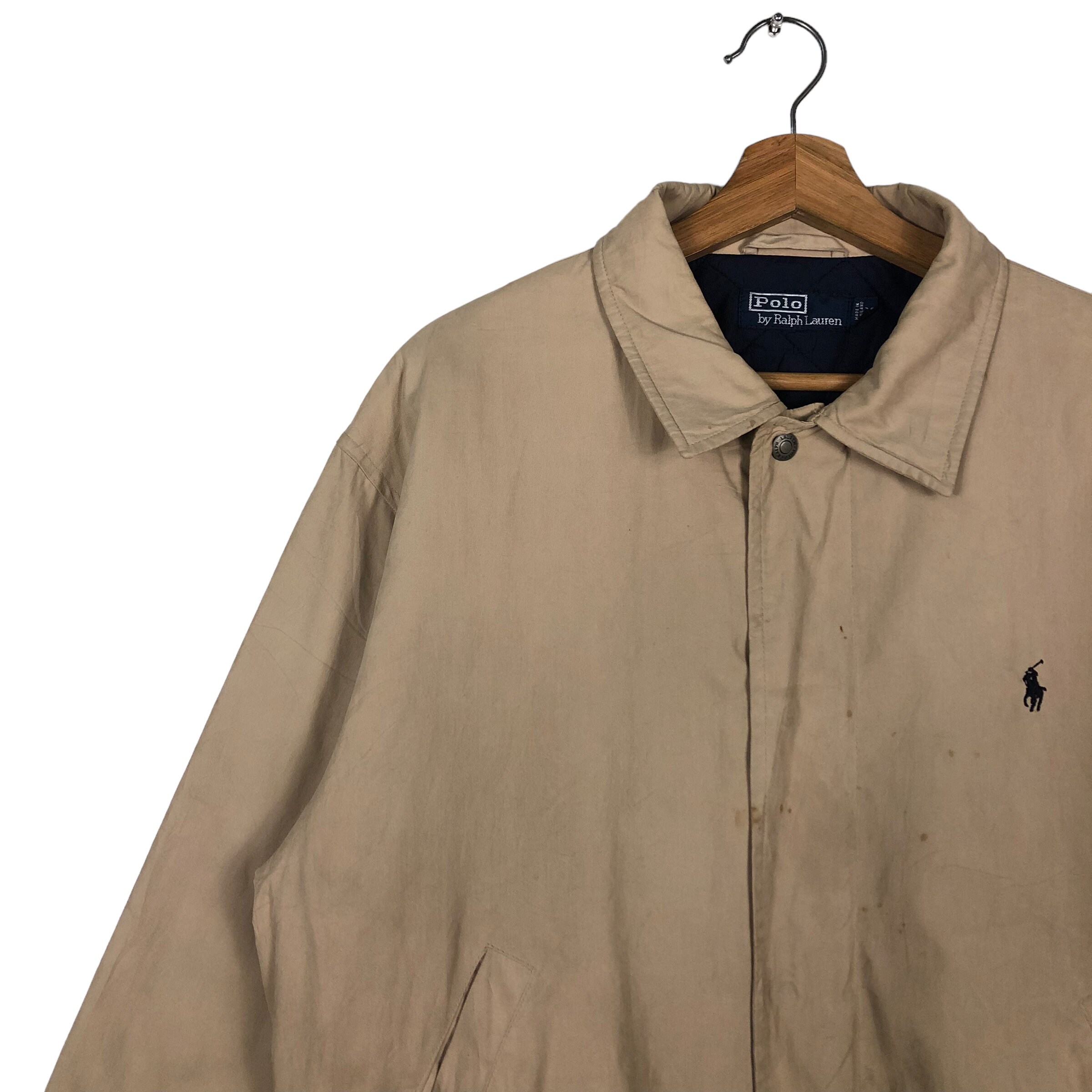 Vintage 90s Polo Ralph Lauren Harrington Jacket, Blanket Lining