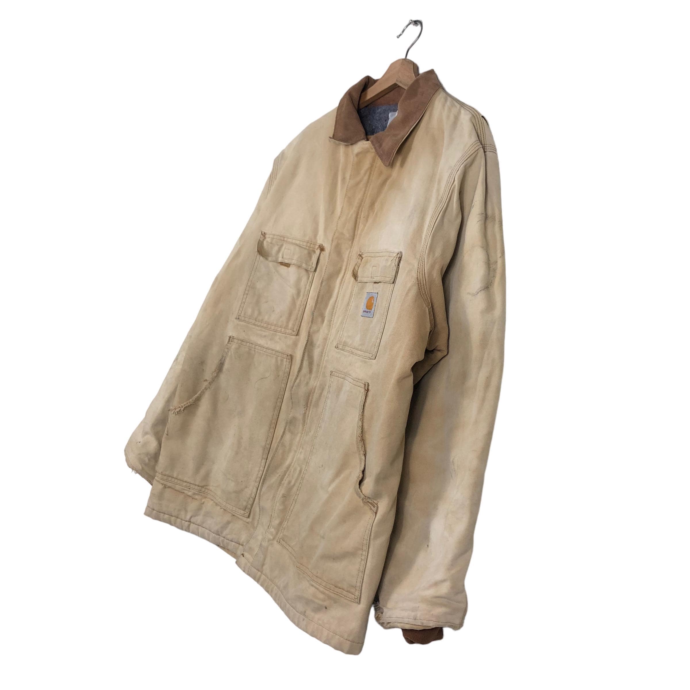Vintage Carhartt Detroit Jacket, Distressed Duck Canvas Chore Coat