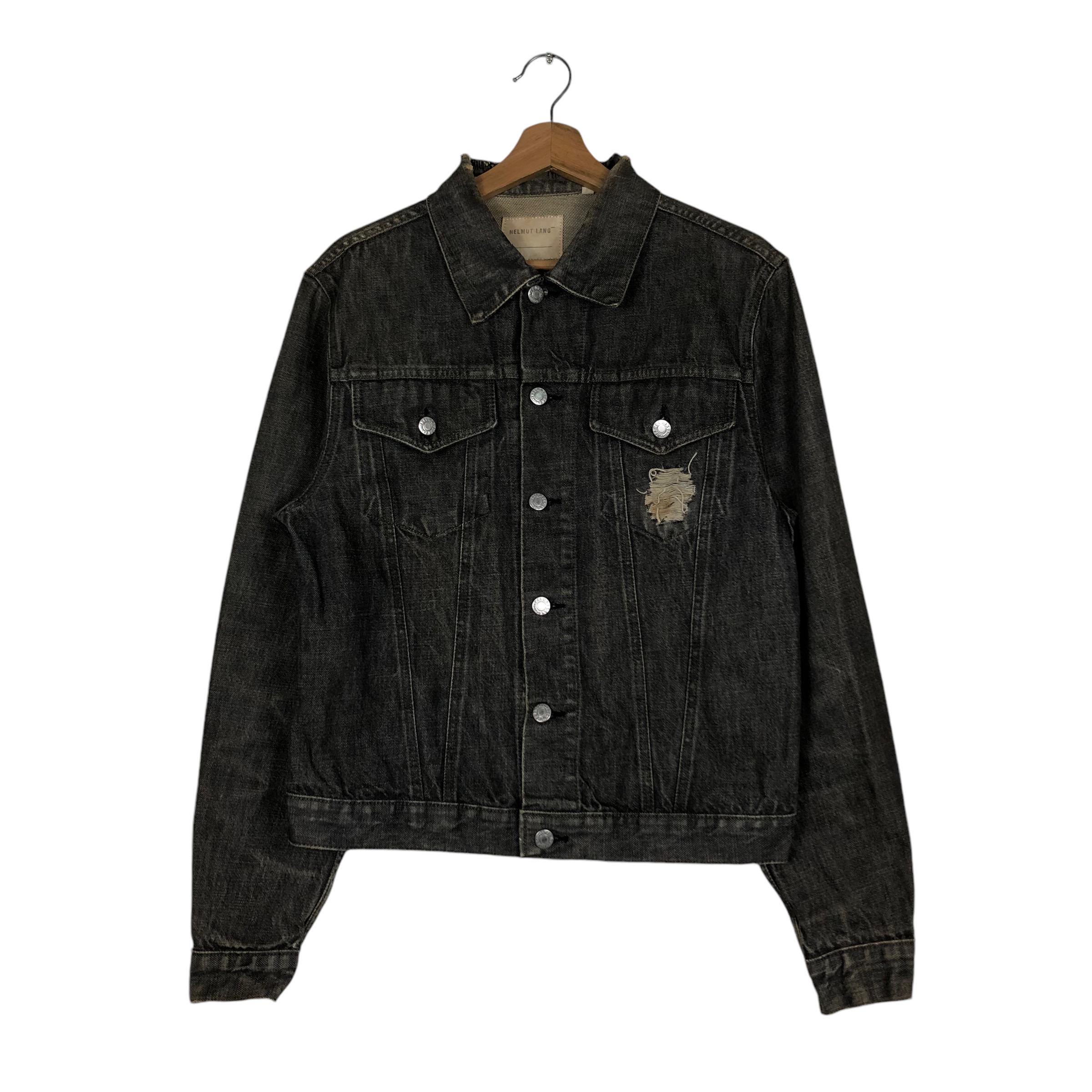 ジャケット・アウター 1999 Helmut Lang Black Denim Jacket Helmut Lang 1999 Coated Black Denim Type III Jacket – Chaperone Store
