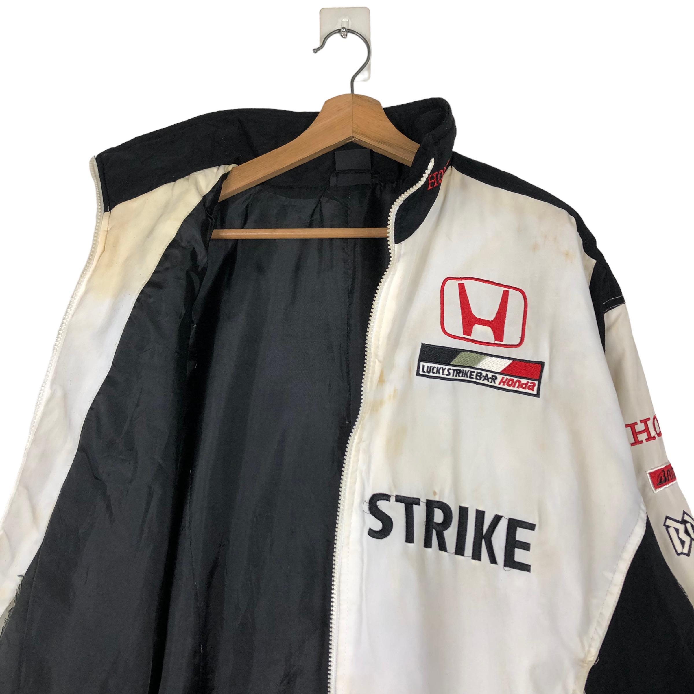 Vintage Honda Racing Biker Jacket, Lucky Strike Logo (XXL) - Etsy Vintage Honda Racing Biker Jacket, Lucky Strike Logo (XXL) - Etsy