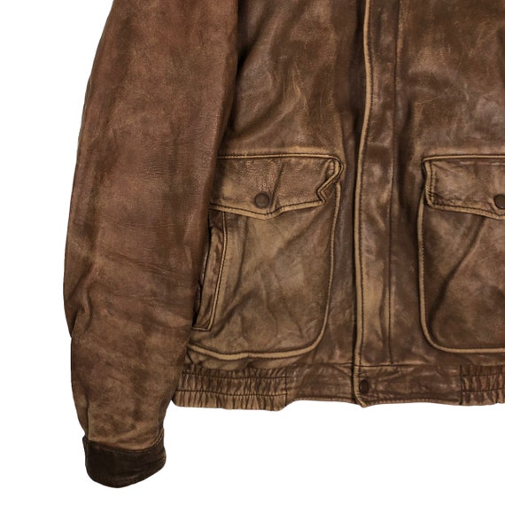 PICK!!! True Vintage 80's Biker Genuine Leather J… - image 4