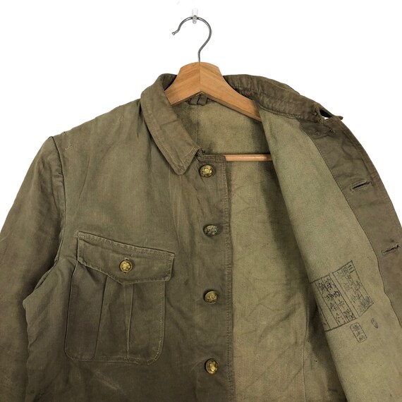 True Works Jacket 50’s True Vintage Chore Work Jacket Military Army Col… - Gem