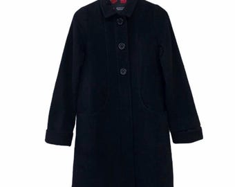 Vintage wollen Sonia Rykiel-jas, zeldzaam printontwerp