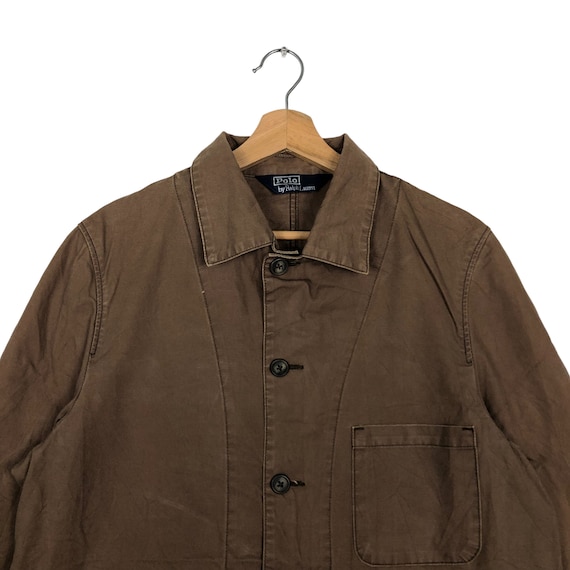 PICK!!! Vintage 90's Chore Jacket Work Polo by Ralph Lauren Duck