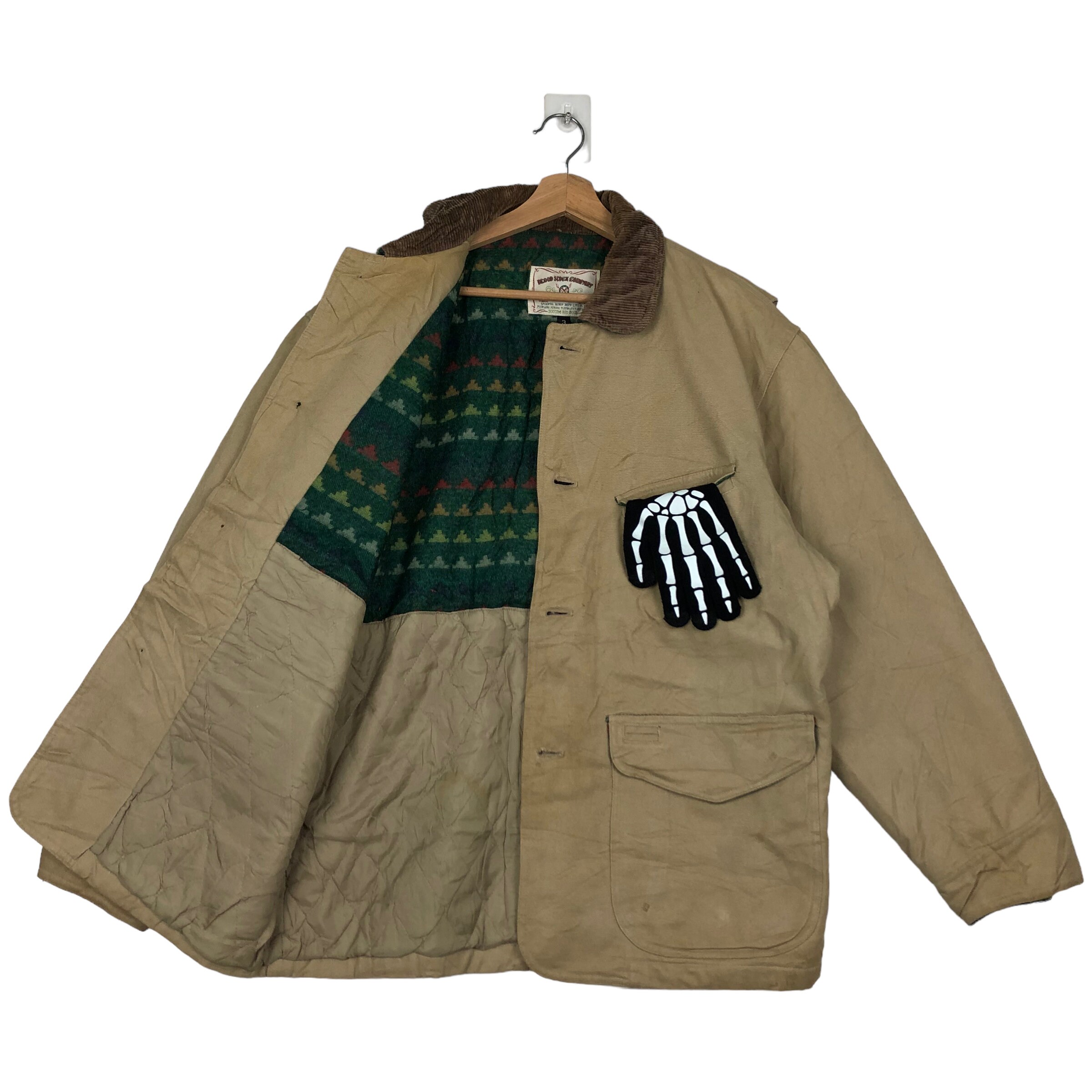 PICK Vintage Chore Work Multi Pocket Jacket Stone and Timber
