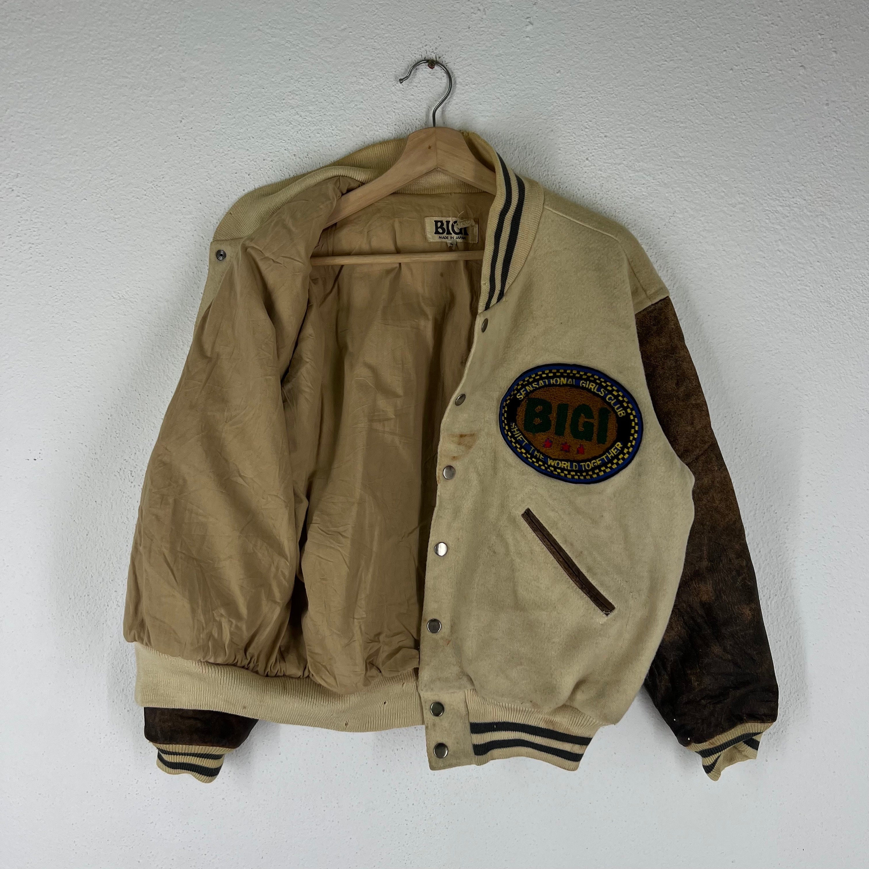 新品未使用 24-25 BSRABBIT JACKET STAR B VARSITY JACKET VINTAGE LEATHER BROWN XL 即日発送 土日祝発送 M111 041_STARBVARSITYJACKETVINTAGEL
