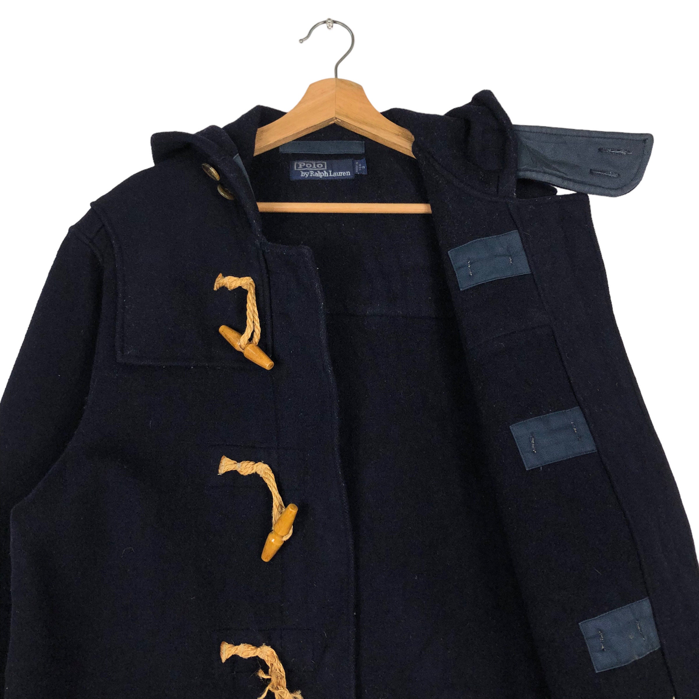 ジャケット・アウター Ralph Lauren Vintage 1990 Wool Duffel Vintage Long Duffle Jacket Wool Polo Ralph Lauren Made in USA - Etsy