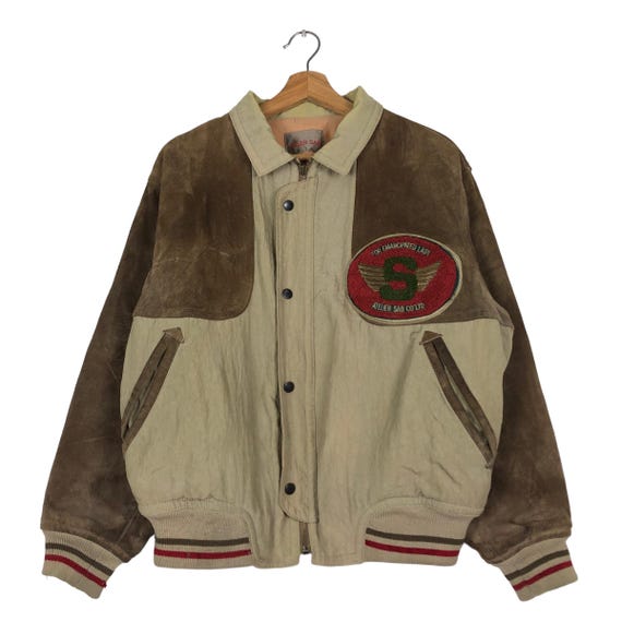 Vintage Stadium Jumper Leather Atelier Sab