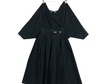Vintage 1980 Comme des Garçons Runway Maxi Vestido, Diseño de Japón