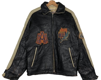 Vintage 80's USA Leather Jacket レザージャケット Vintage Original 80s Size S Fit 10 Leather Jacket Black
