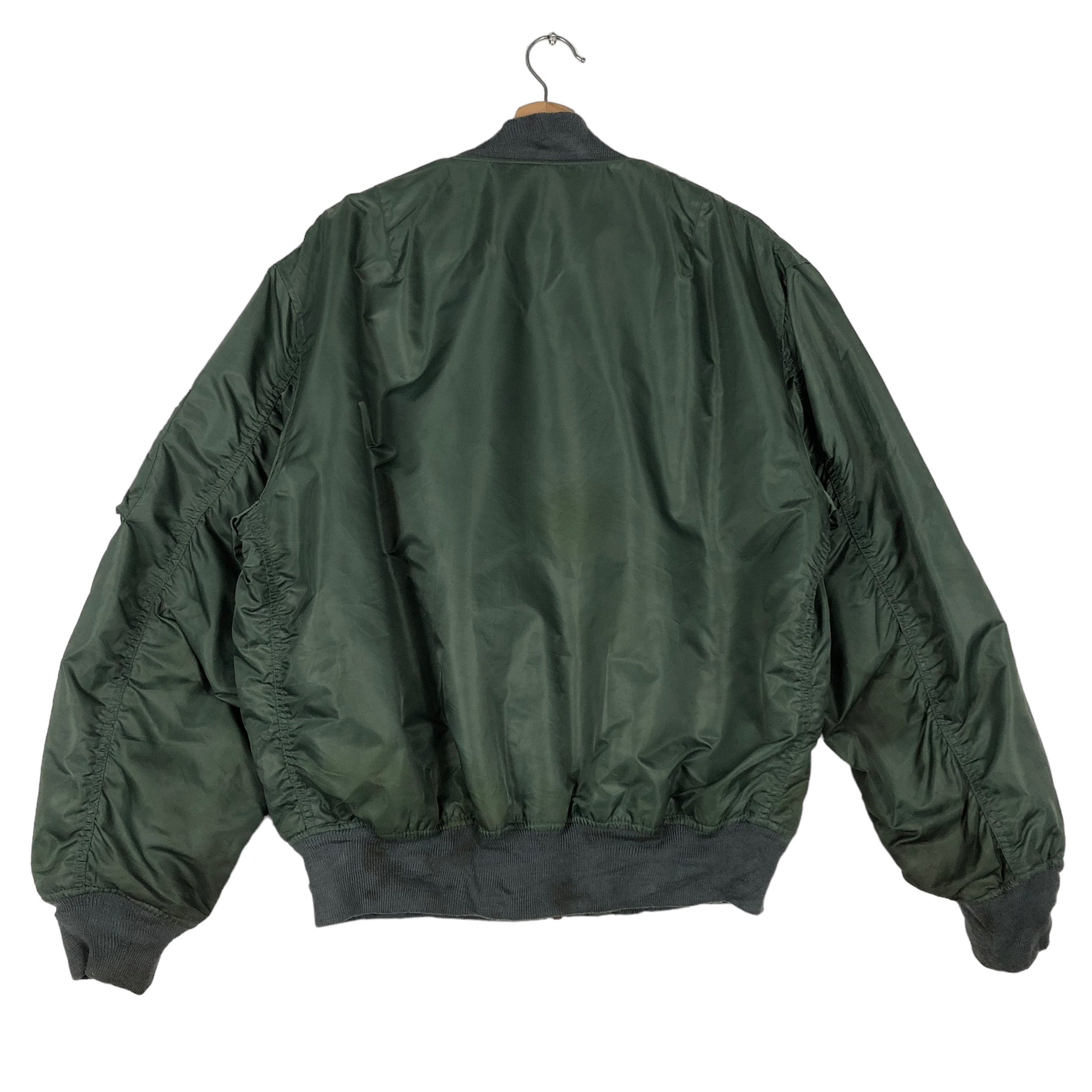 PICK!!! Vintage UNIQLO MA-1 Bomber Jacket Green Flight Jacket
