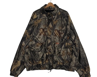 PICK!!! Vintage Camouflage Bomber Jacket Woolrich Hunting Wear