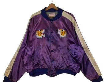 Vintage Tigers Souvenir Jacket Vintage 90s Sukajan Tokyo Japanese