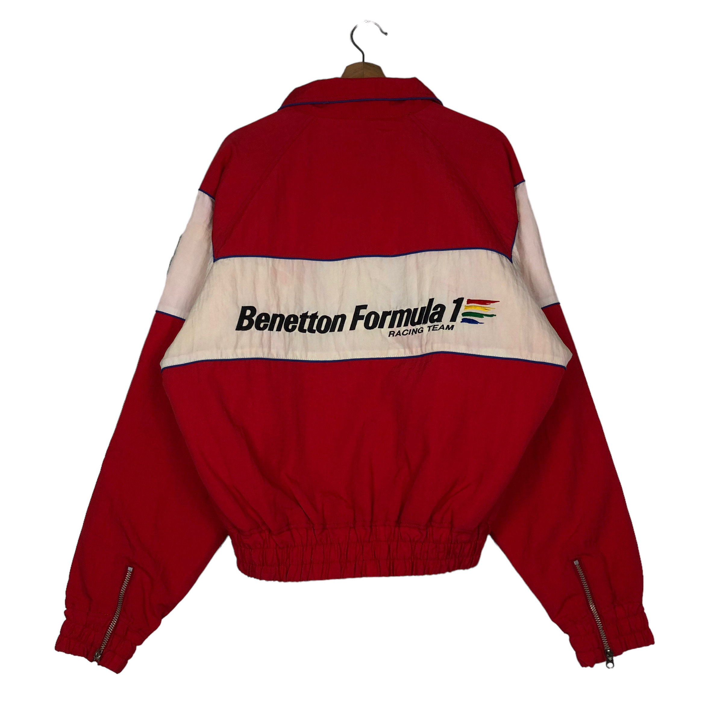 BENETTON - ベネトン　フォーミュラ１　ベンチコート　赤　Mサイズ Benetton f1 jacket - Etsy 日本