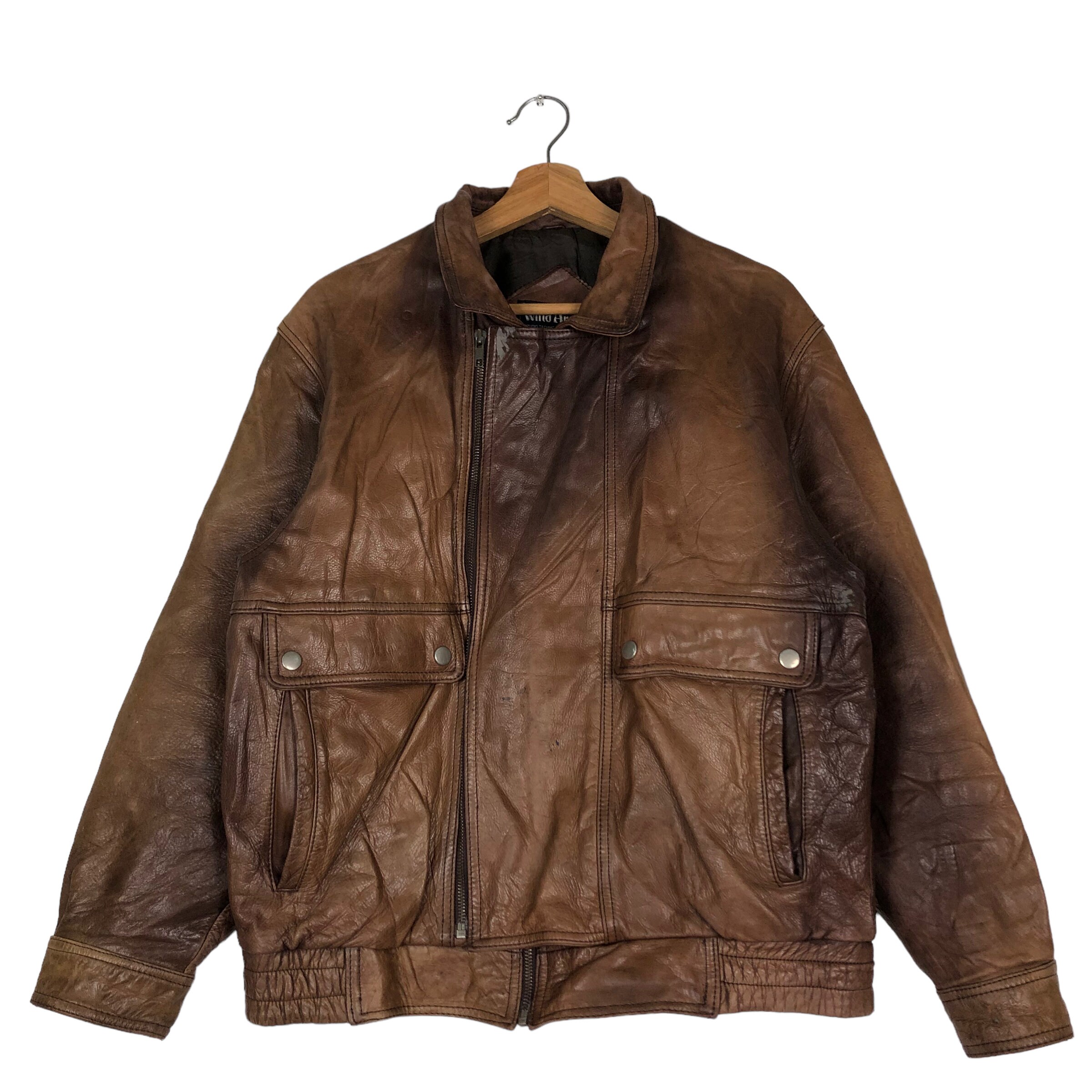 Wind Armor Leather Jacket - Etsy