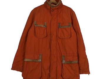Chaqueta de motociclista vintage Avirex, LTD Cargo Multi Pockets, naranja
