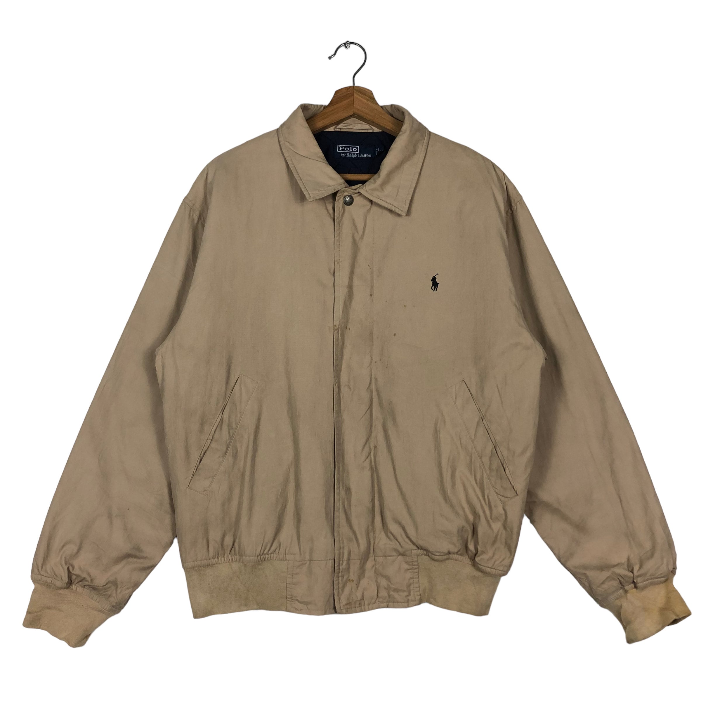 Vintage 90s Polo Ralph Lauren Harrington Jacket, Blanket Lining
