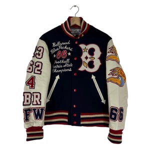 Whitesville Letterman Jacket - Etsy