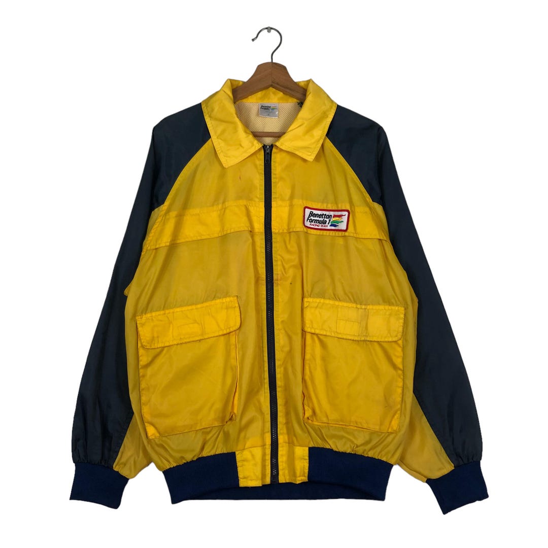 PICK!!! Vintage Bomber Jacket Benetton Formula 1 Racing Team