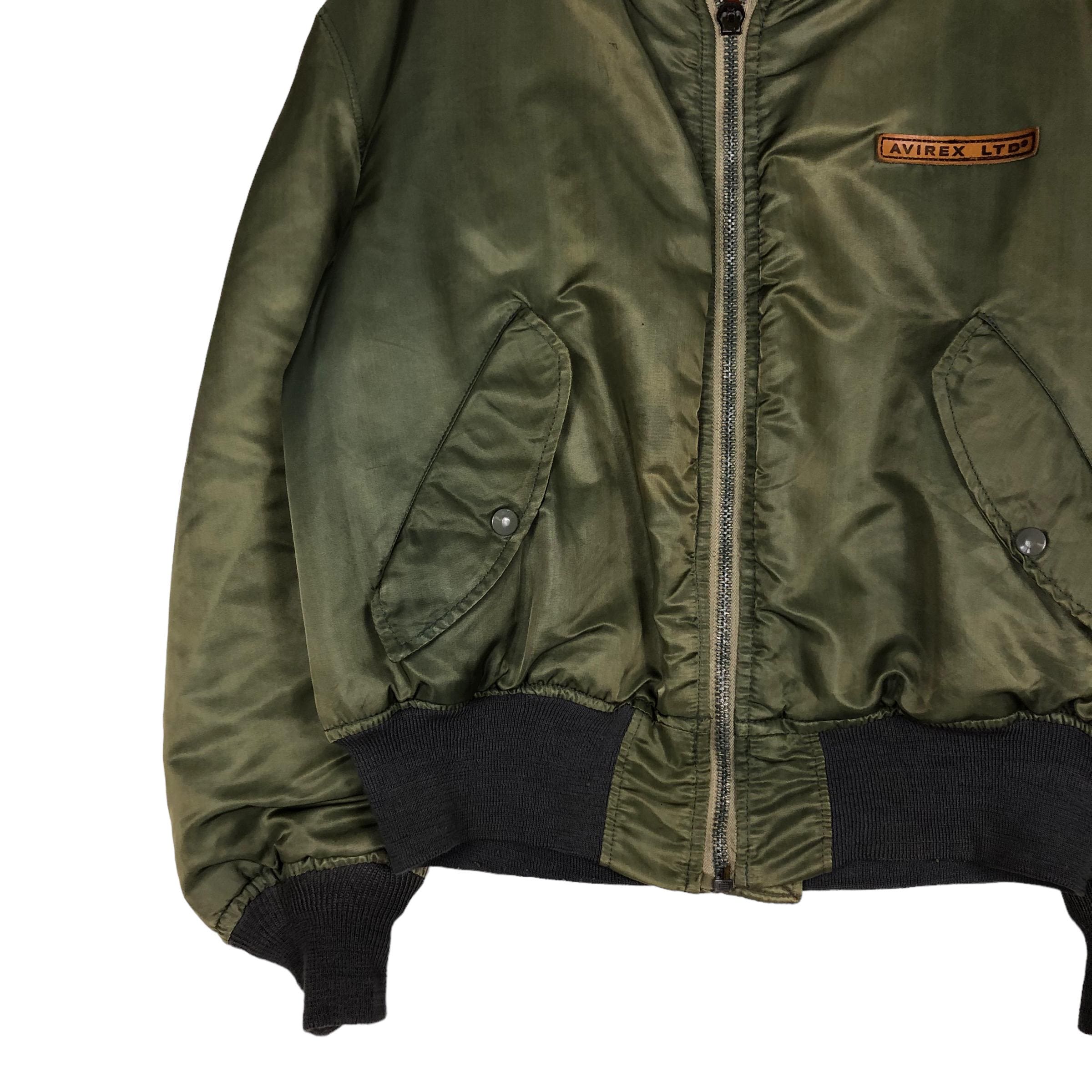 希少 80s AVIREX reversible MA-1 Jacket Vintage Avirex MA1 Bomber Jacket Reversible
