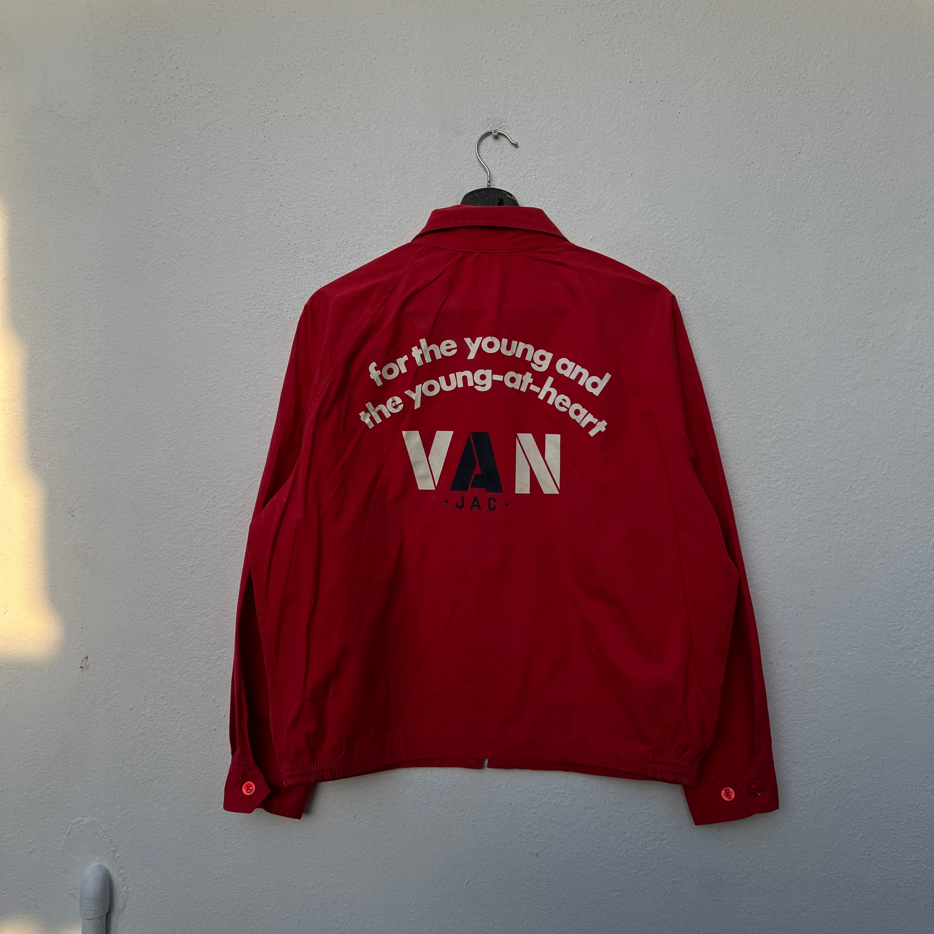 Vintage Van Jac Japan Big Logo Bomber Jacket - Etsy Vintage Van Jac Japan Big Logo Bomber Jacket - Etsy
