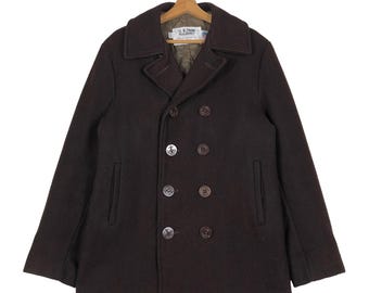 Vintage SCHOTT NYC Made in USA U.S. 740N Pea Jacket Size 38