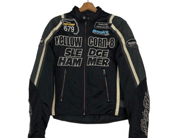 90年代ヴィンテージ イエローコーン レーシングジャケット：NHRA