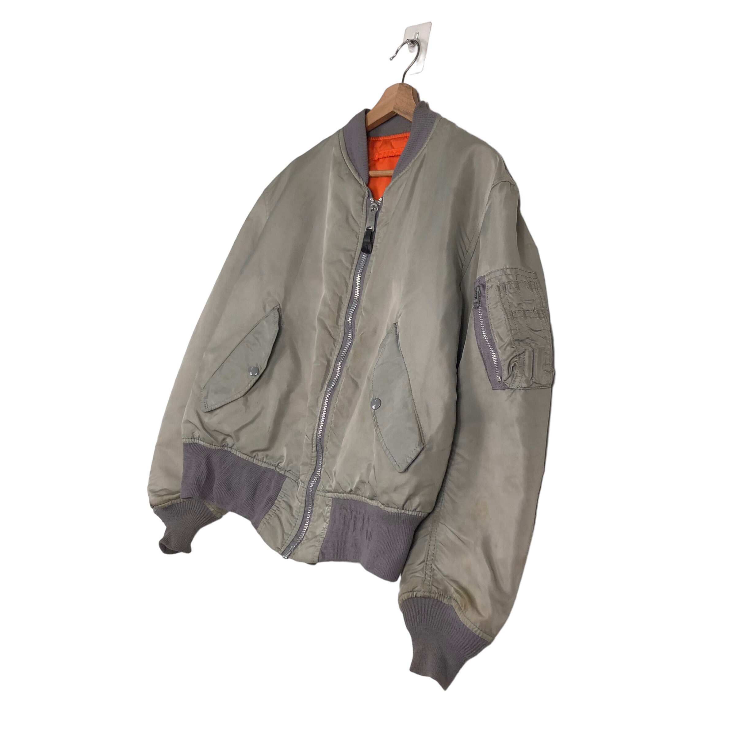 PICK!!! Vintage Reversible Ma-1 Bomber Jacket Alpha