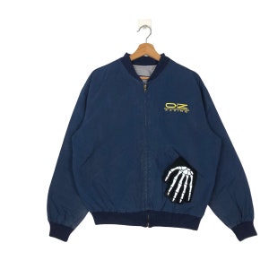 Vintage 90s Racing Mono Team Racing Bomber Jacket Designed