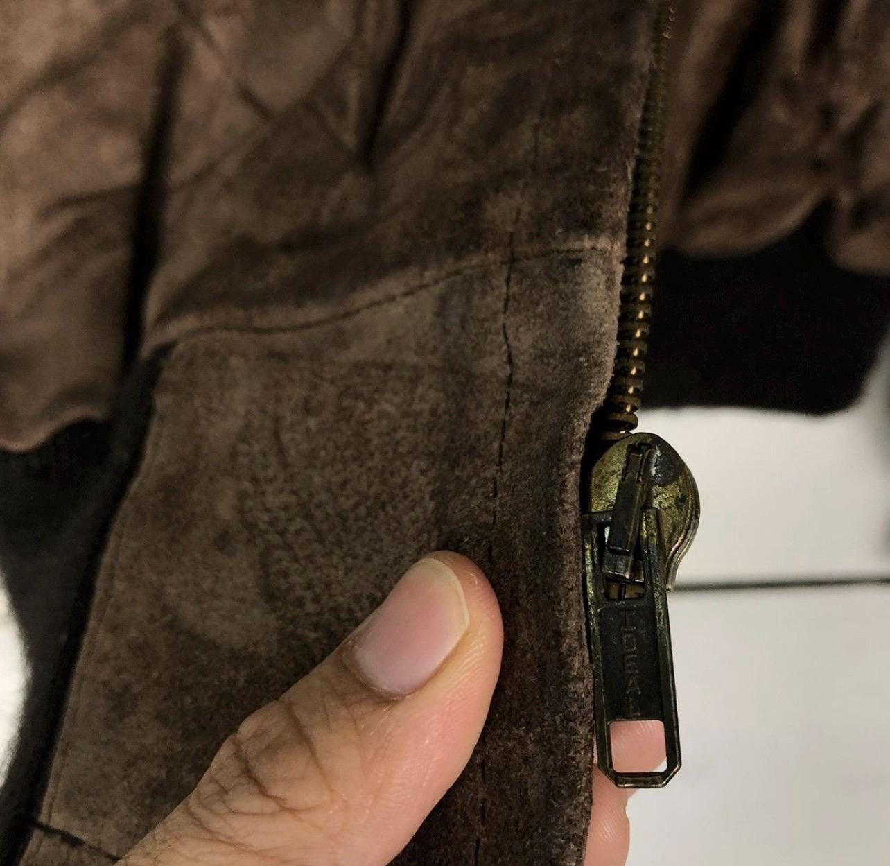 ヴィンテージ Schott NYC スエードレザー ボンバージャケット、米国製